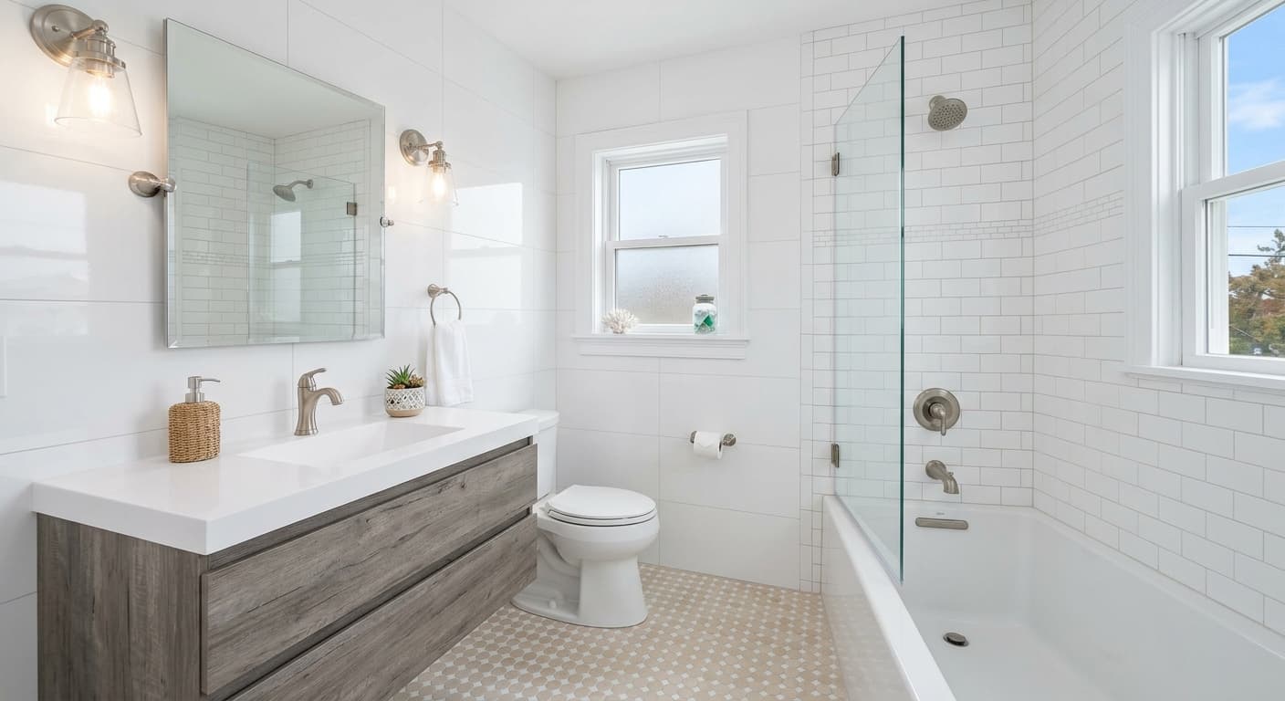 Shore House Bathroom Update in Avalon, NJ - completed project in Avalon, NJ
